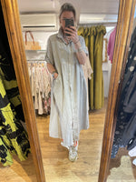 Load image into Gallery viewer, Linen Button Through Shirt Dress
